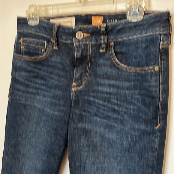 Pilcro and letterpress Anthropologie Dark low rise straight leg jeans size 28 - Picture 3 of 7